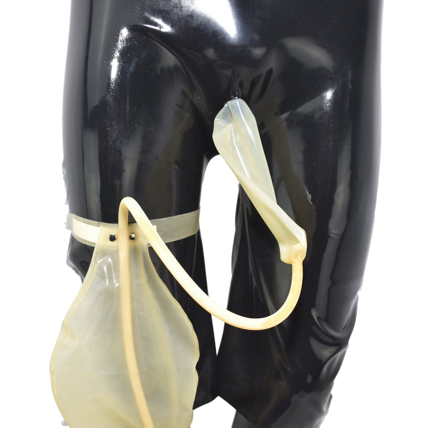 Latex Shorts Condom mit Urin bag