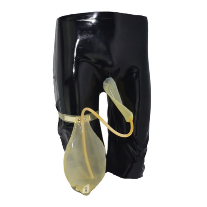 Latex Shorts Condom mit Urin bag