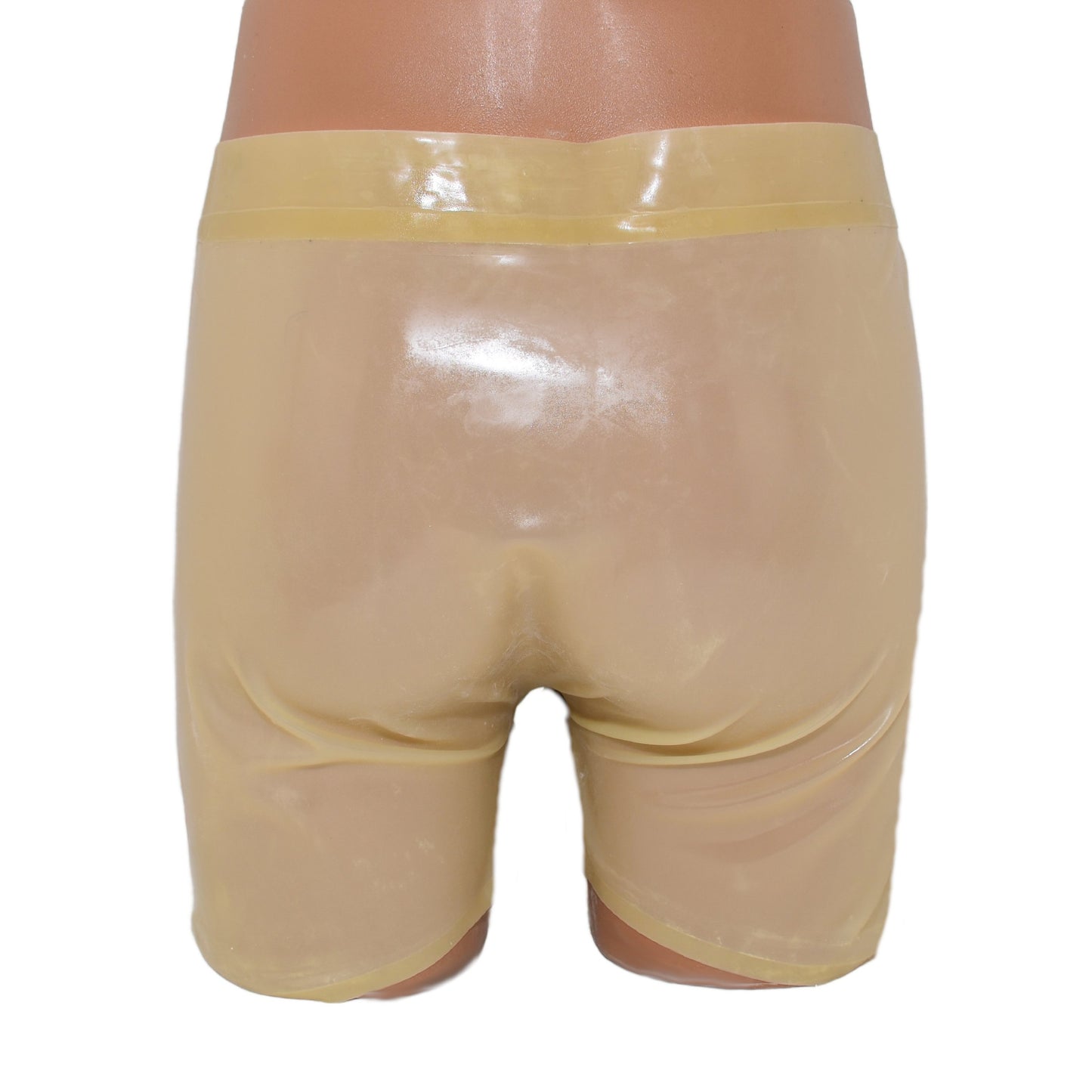 Latex Shorts mit Doppel-Reißverschluss/Innenbeutel  Sch