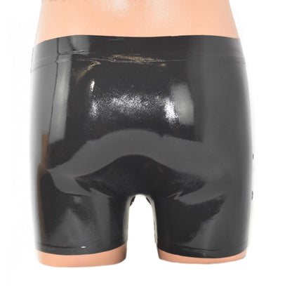 Latex Shorts kurz mit Doppel-Reißverschluss/Innenbeutel