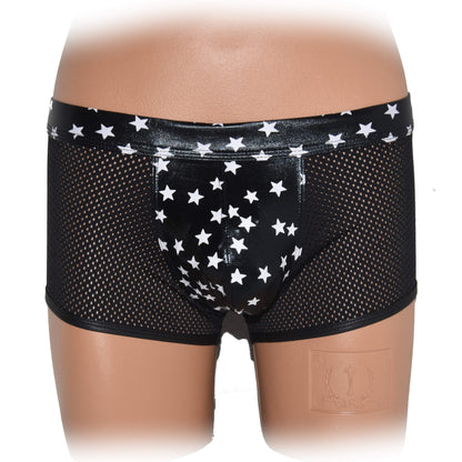 Boxer Shorts mit glänzendem Beutel transparentem Stoff