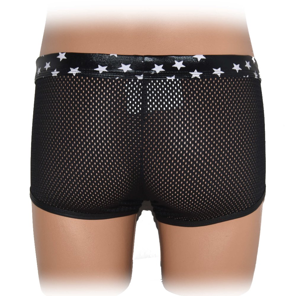 Boxer Shorts mit glänzendem Beutel transparentem Stoff