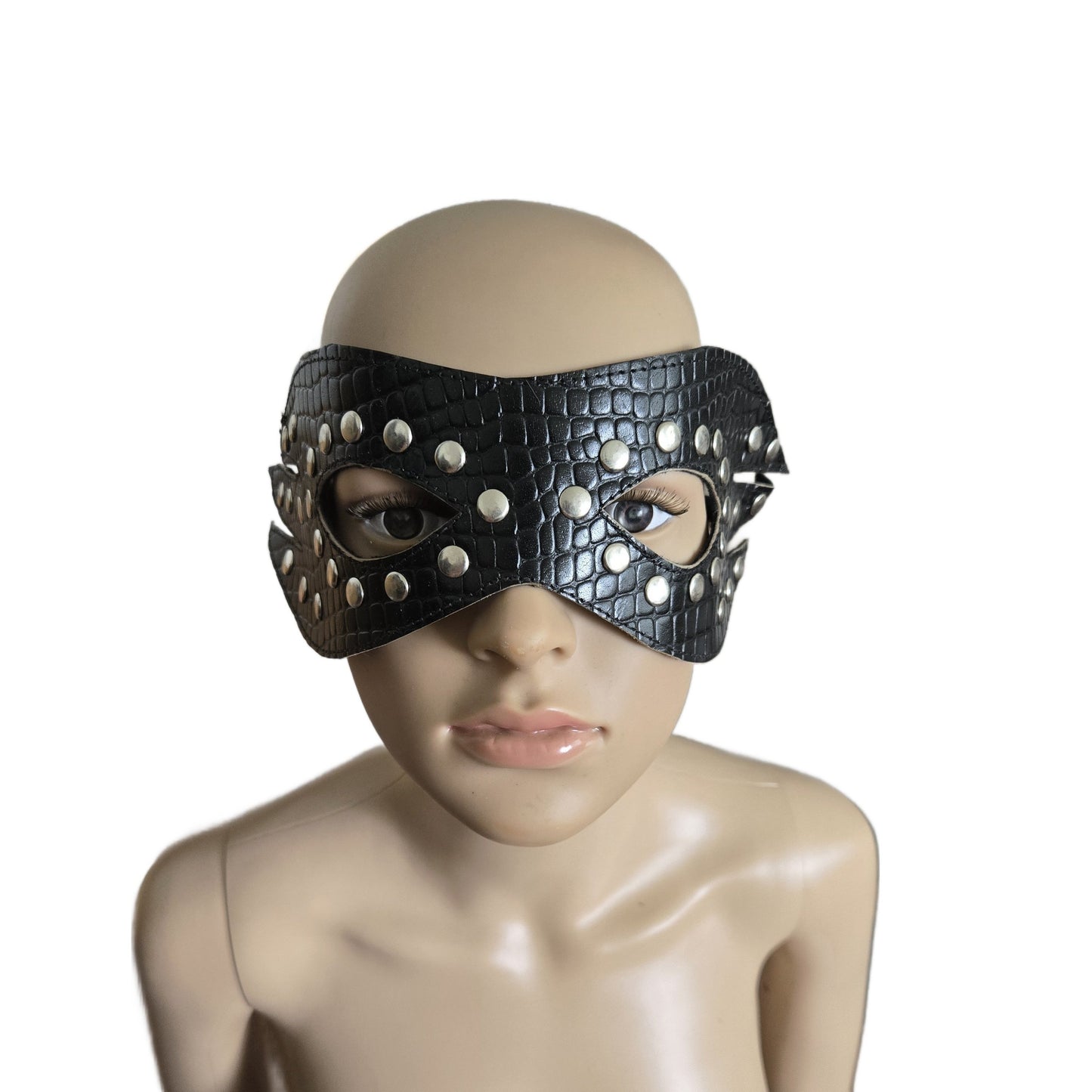Fetischmaske mit Nieten