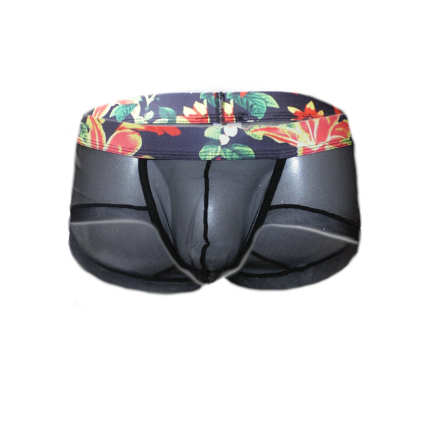 Panty For Men transparent with multicolored waistband