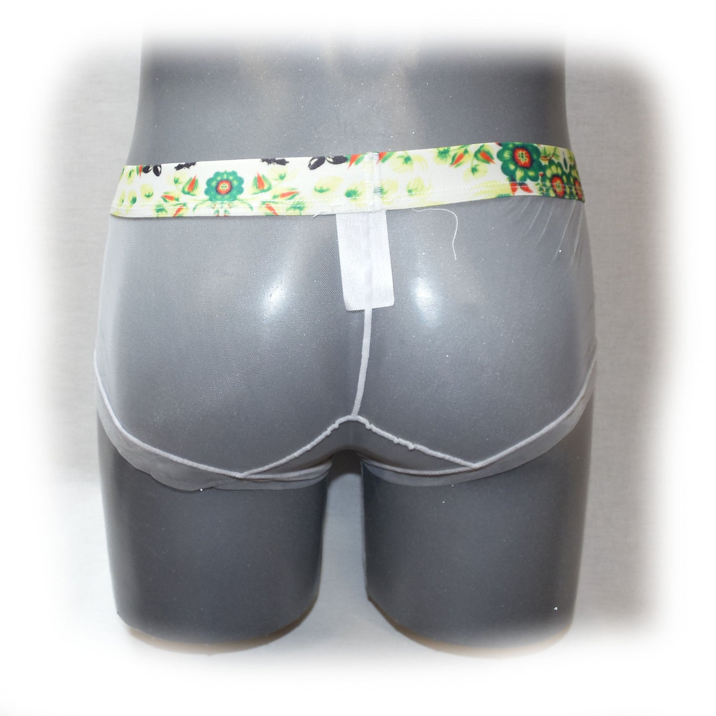 Panty For Man transparent mit mehrfarbigen Bund