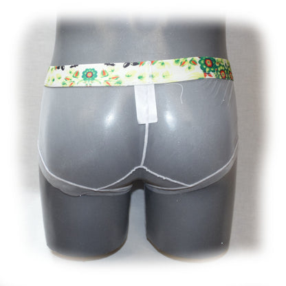Panty For Man transparent mit mehrfarbigen Bund