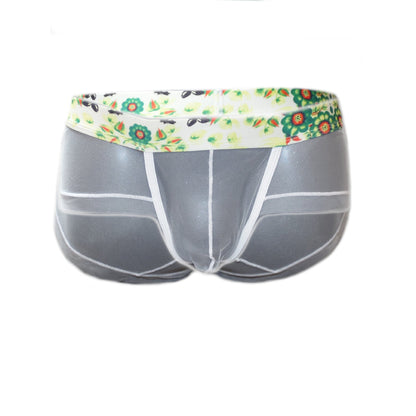 Panty For Man transparent mit mehrfarbigen Bund