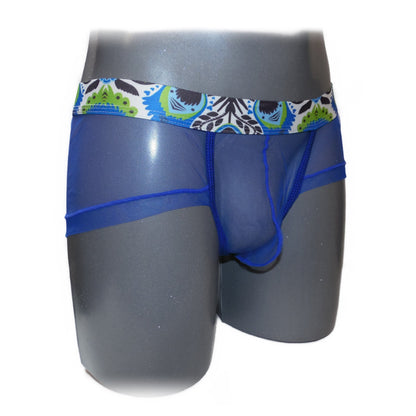 Panty For Man transparent mit mehrfarbigen Bund