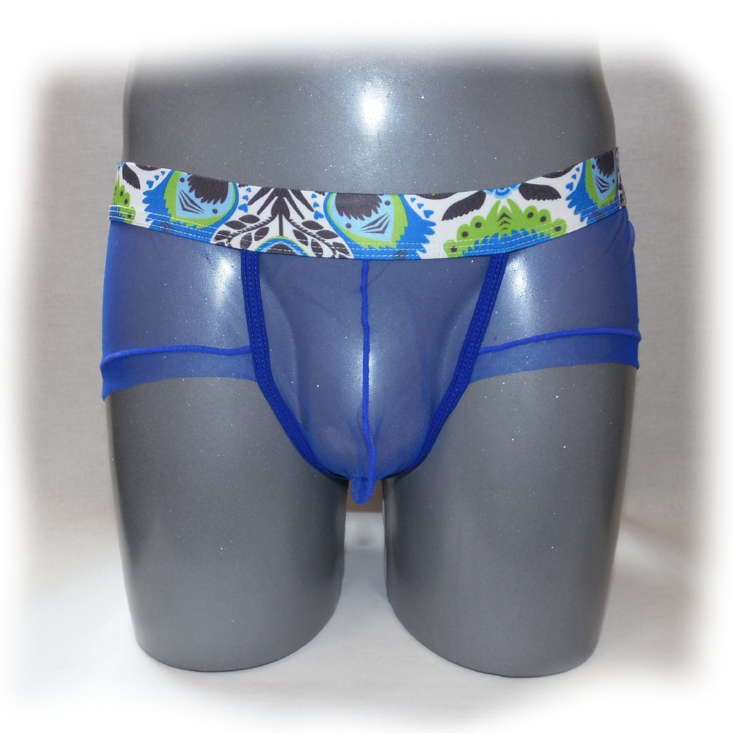 Panty For Man transparent mit mehrfarbigen Bund