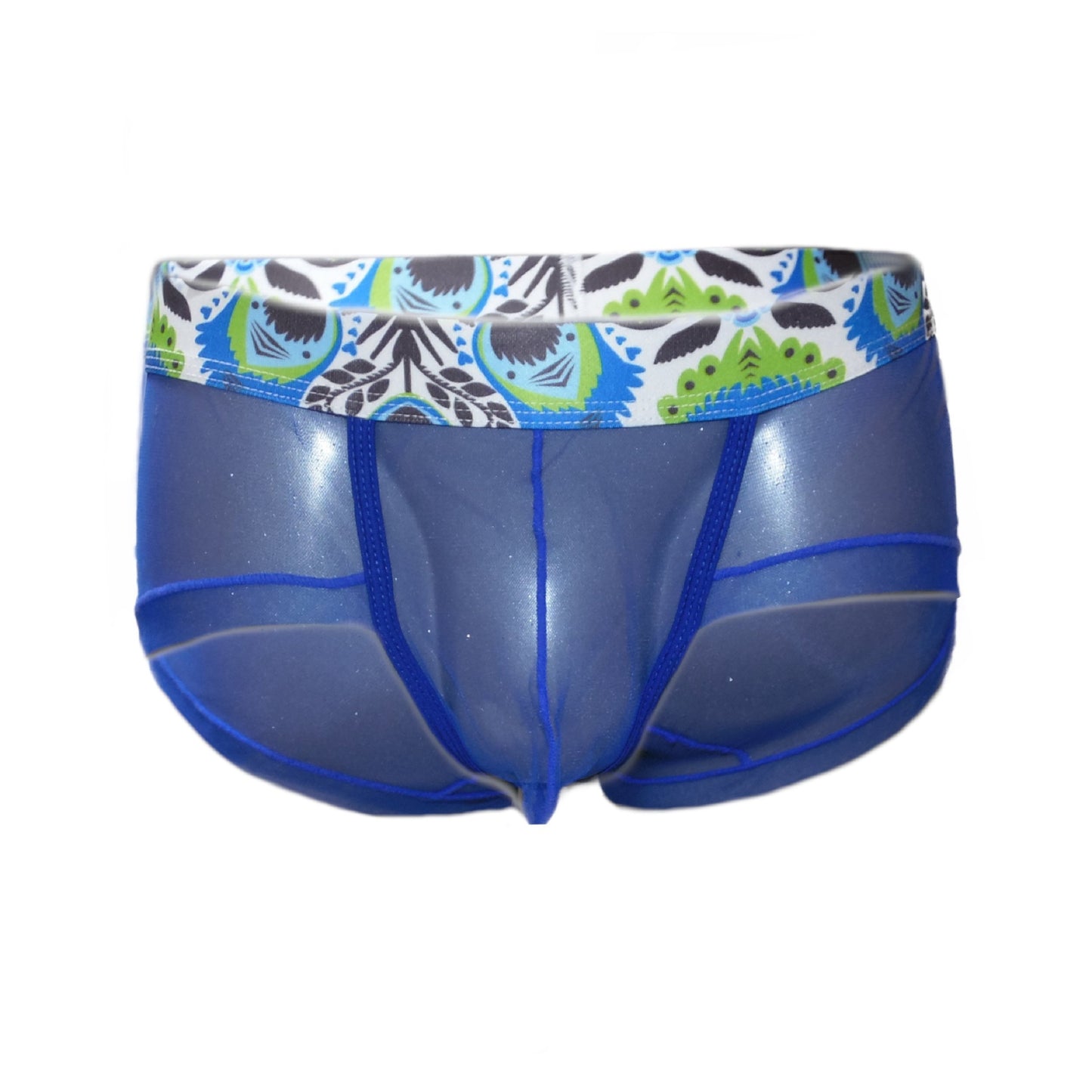 Panty For Man transparent mit mehrfarbigen Bund
