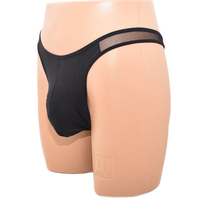 Men Pouch Transparent See Through Mesh Male String