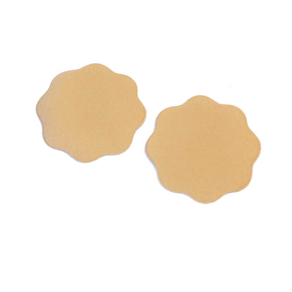 Nippelcover Aufkleber Hautfarbe Blumenform