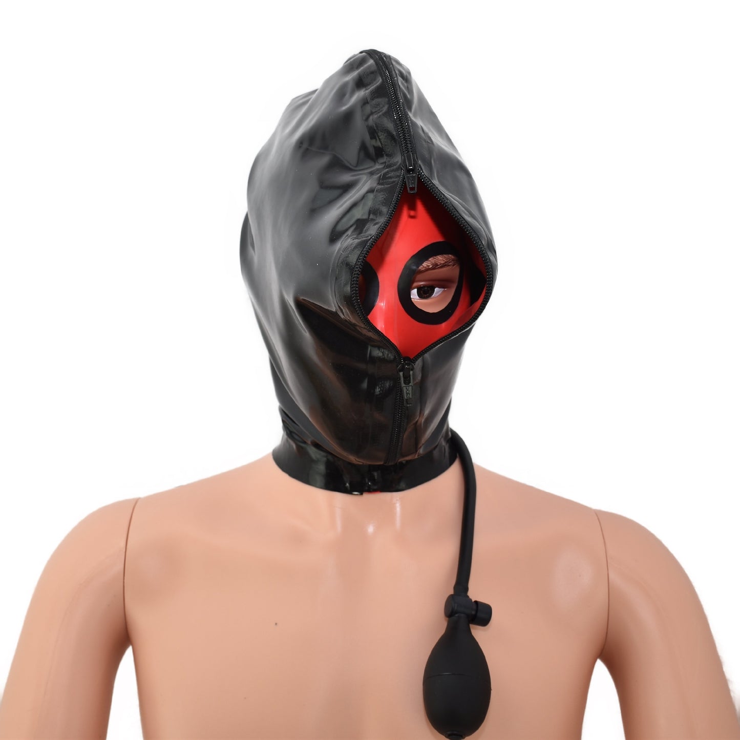 Latex Ballon-Maske zum Aufpumpen