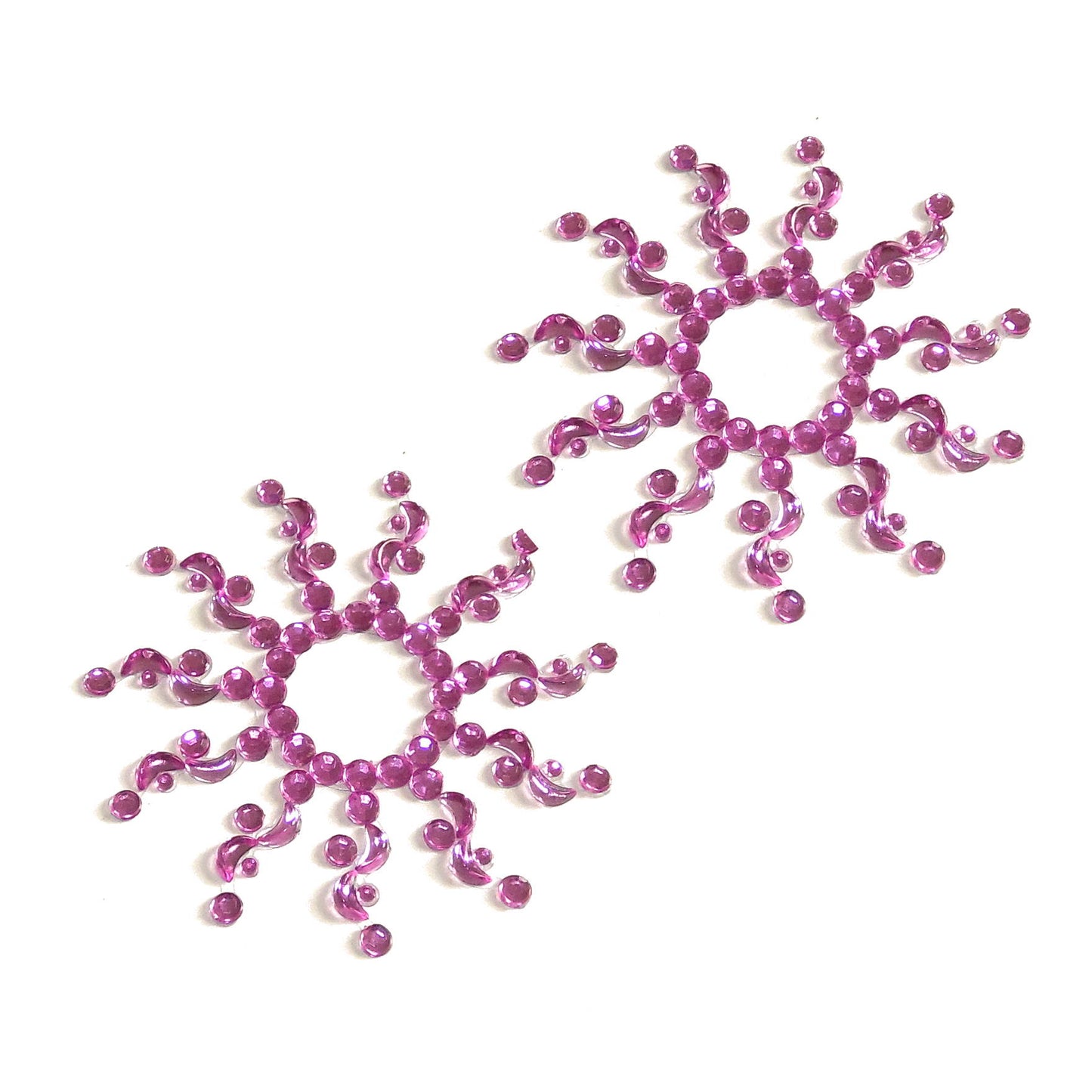 Nippelcover Aufkleber Rosa Stern Rund Blume