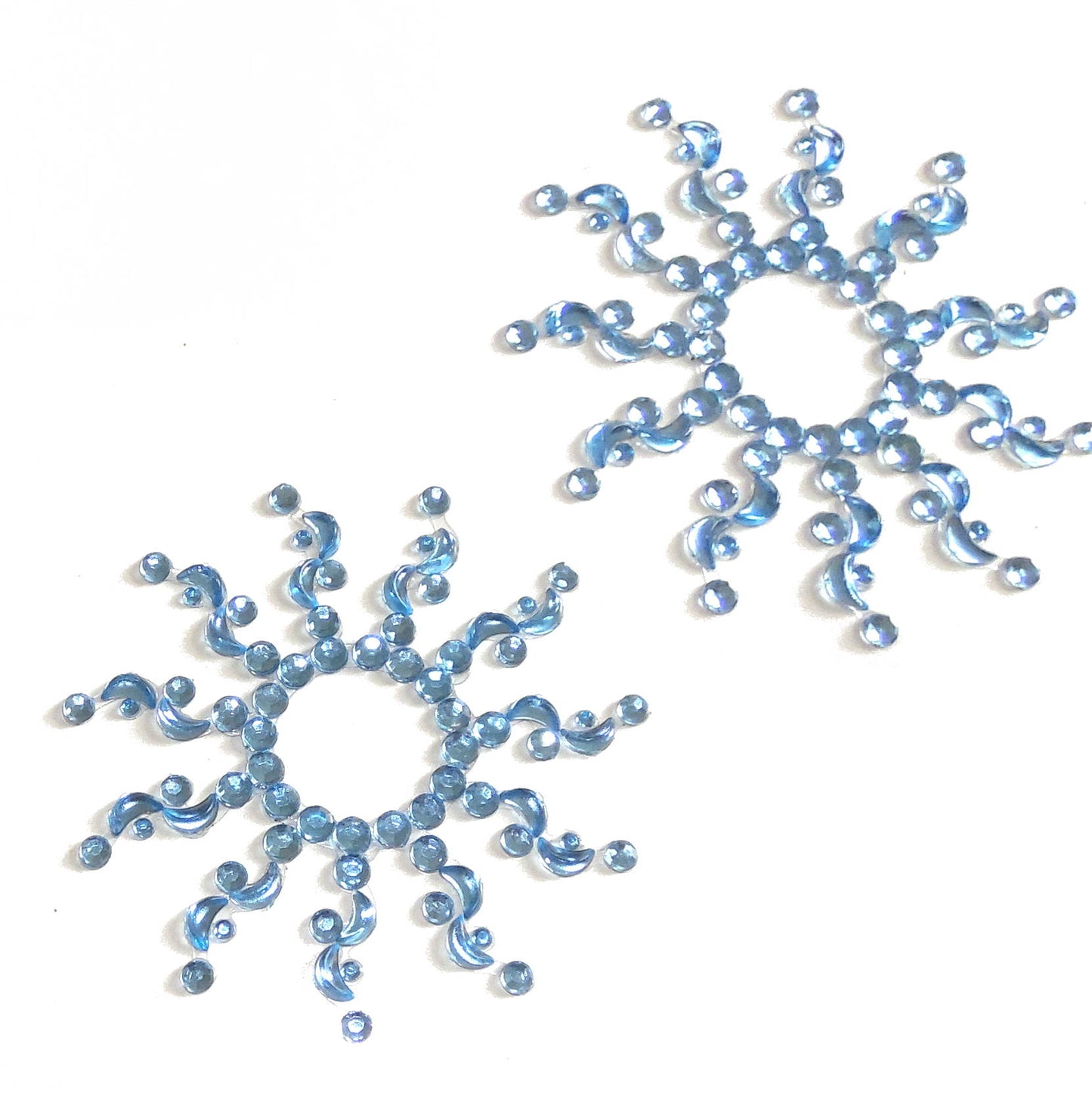 Nippelcover Aufkleber Hellblau Stern Rund Blume