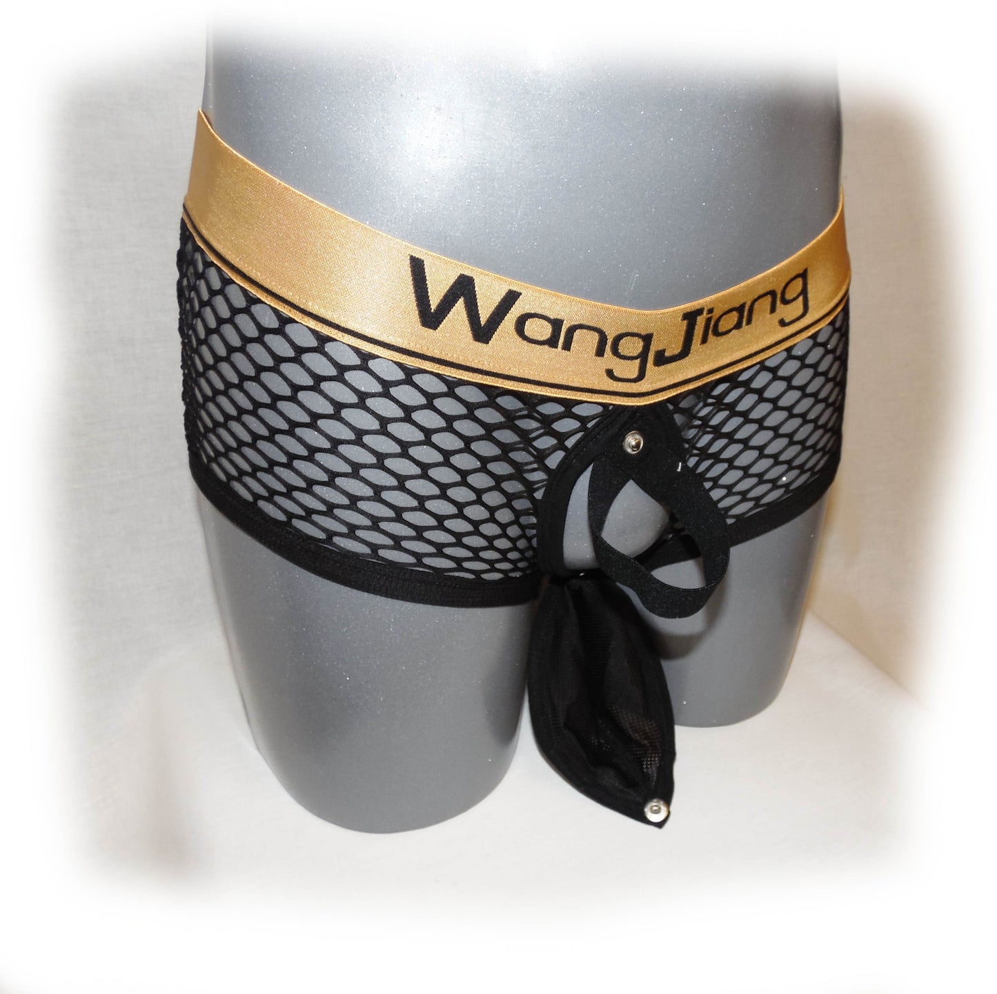 Boxer styliches Transparent-Design und Goldfarbigen Bun
