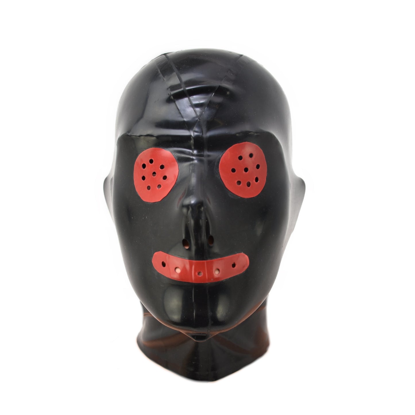 Latex Maske mit roten Augen und Mund - 0,3 mm