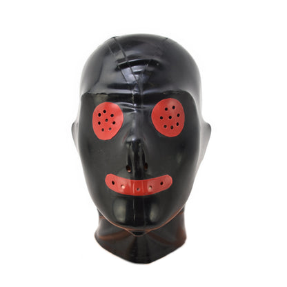 Latex Maske mit roten Augen und Mund - 0,3 mm