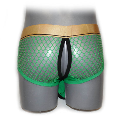 Boxer net design with front opening and holder