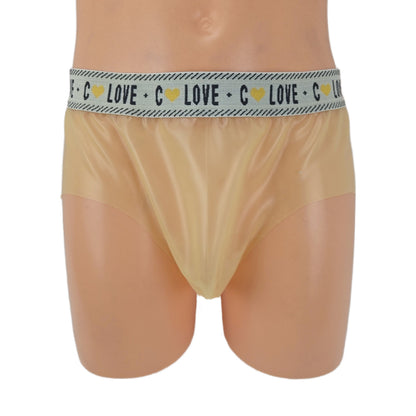 Latex Slip Transparent mit Rand