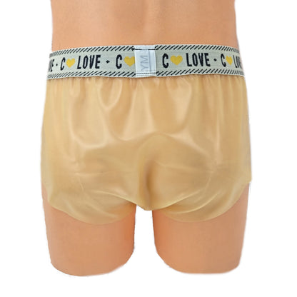 Latex Slip Transparent mit Rand