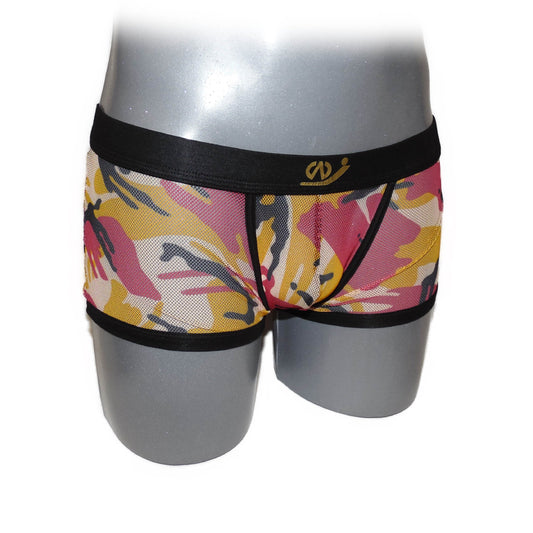 Boxer in stylischen Camouflagemuster