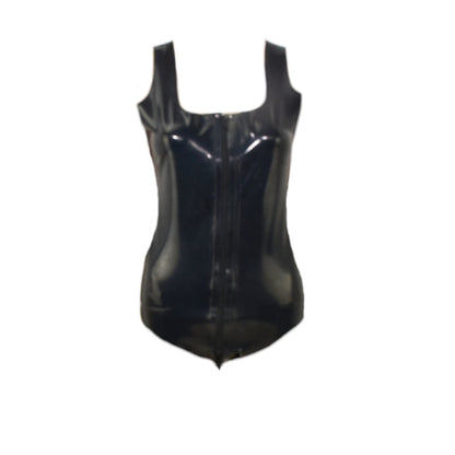 Latex Damen Body Zwei-Wege-Reißverschluss