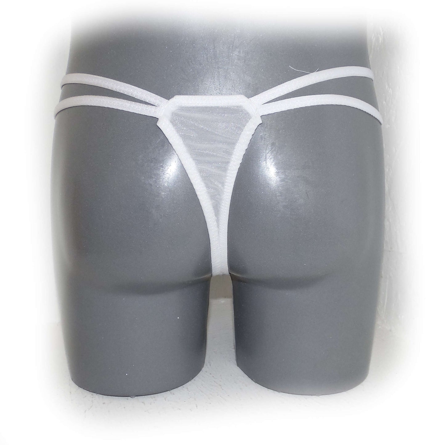 String Transparent mit 2 Seitenbändern