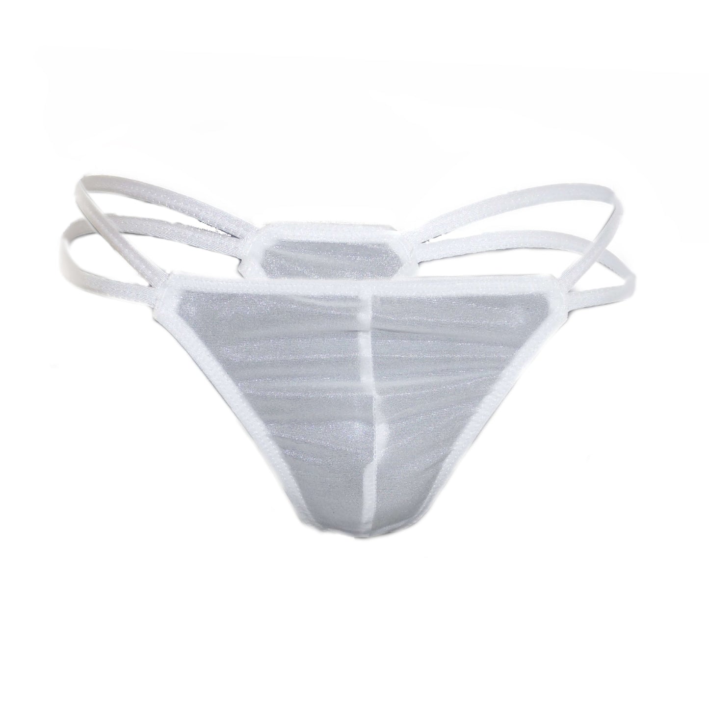 String Transparent mit 2 Seitenbändern