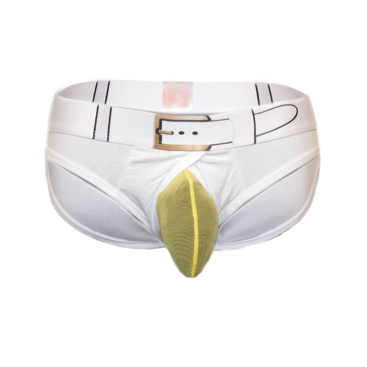Pants mit extra Platz vorne und Gürteldruck auf dem Bun
