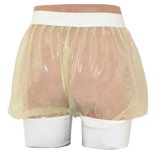 Latex Pluder-Hose mit festem Beinansatz