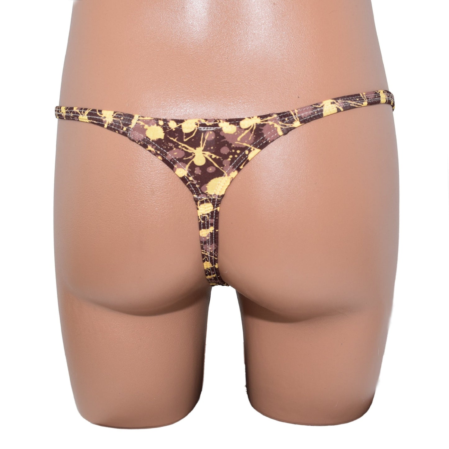 Men thong bulge pouch Spider Print