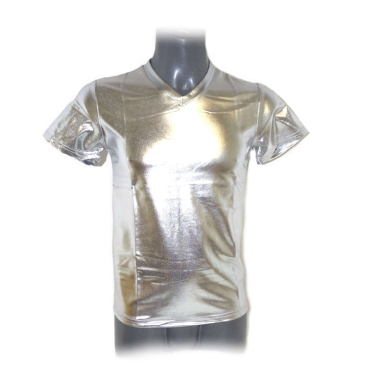 Slim stage jacket short sleeved casual T-shirt