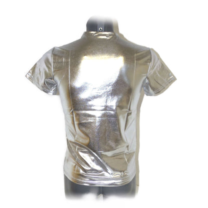 Slim stage jacket short sleeved casual T-shirt