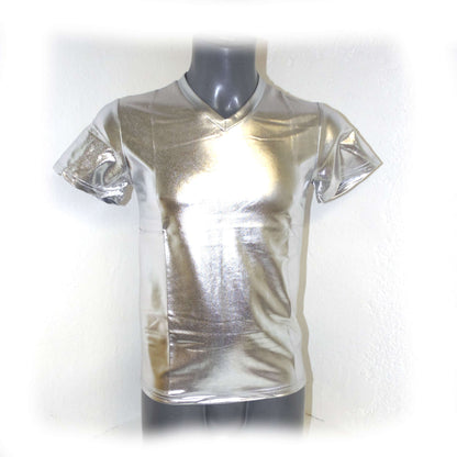 Slim stage jacket short sleeved casual T-shirt