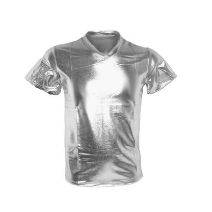 Slim stage jacket short sleeved casual T-shirt