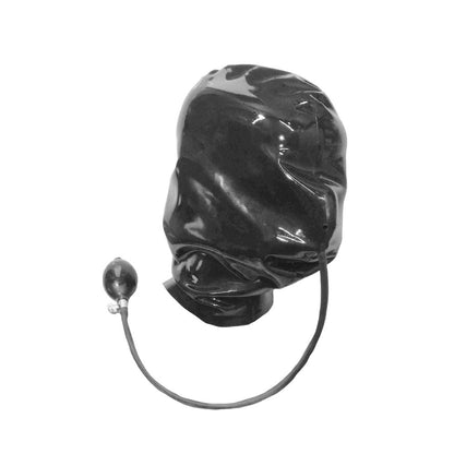 Latex Maske mit Mundknebel - 0,3 mm starkes Mat