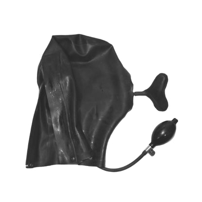 Latex Maske mit Mundknebel - 0,3 mm starkes Mat