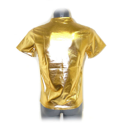 Slim stage jacket short sleeved casual T-shirt