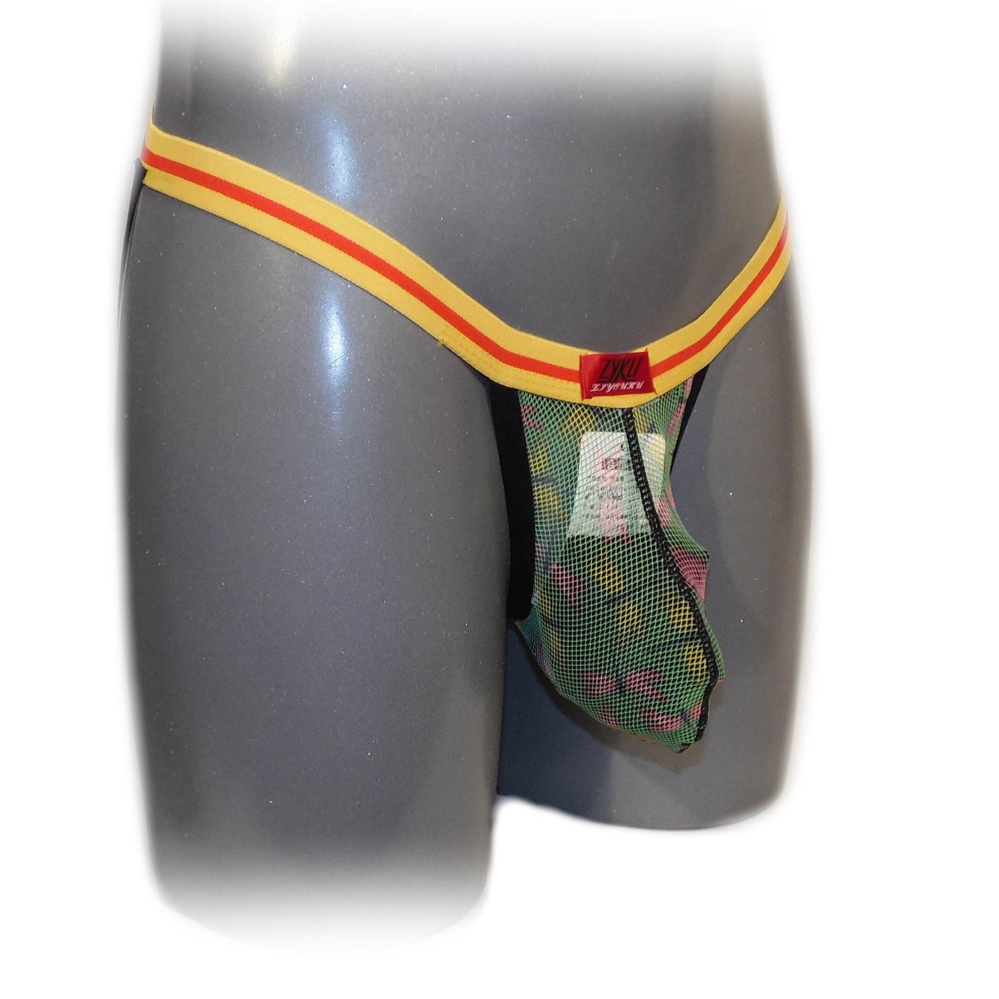 Transparenter Jock mit Netzbeutel vorne Butterfly