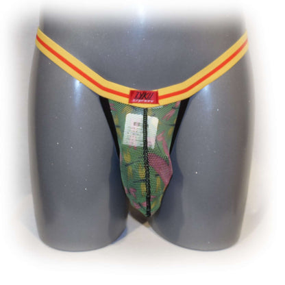 Transparenter Jock mit Netzbeutel vorne Butterfly