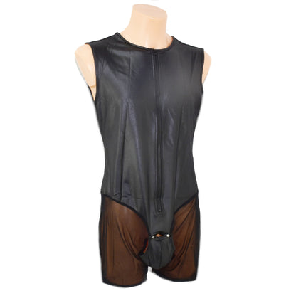 Lederbody PU vorne zum öffnen mit Netz