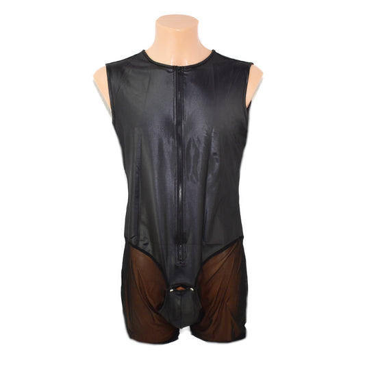 Lederbody PU vorne zum öffnen mit Netz