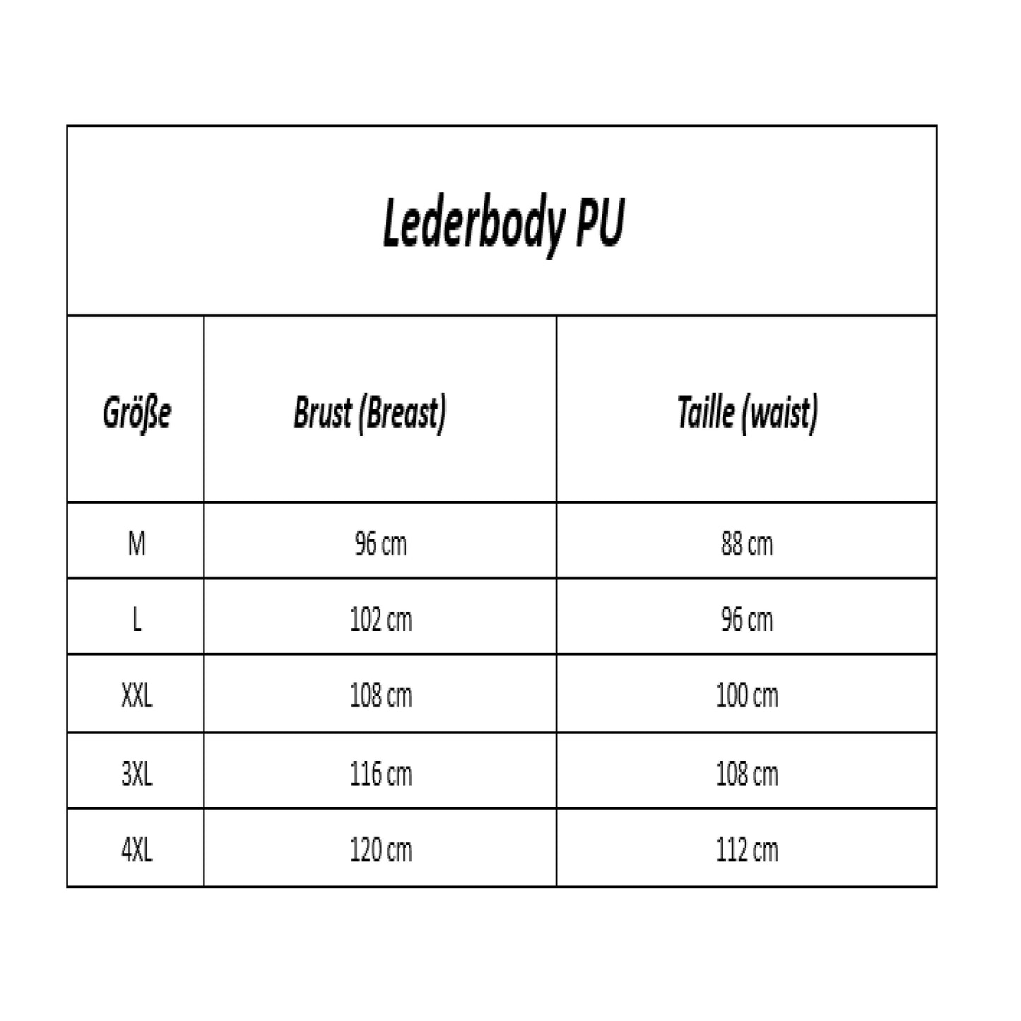 Lederbody PU vorne zum öffnen mit Netz