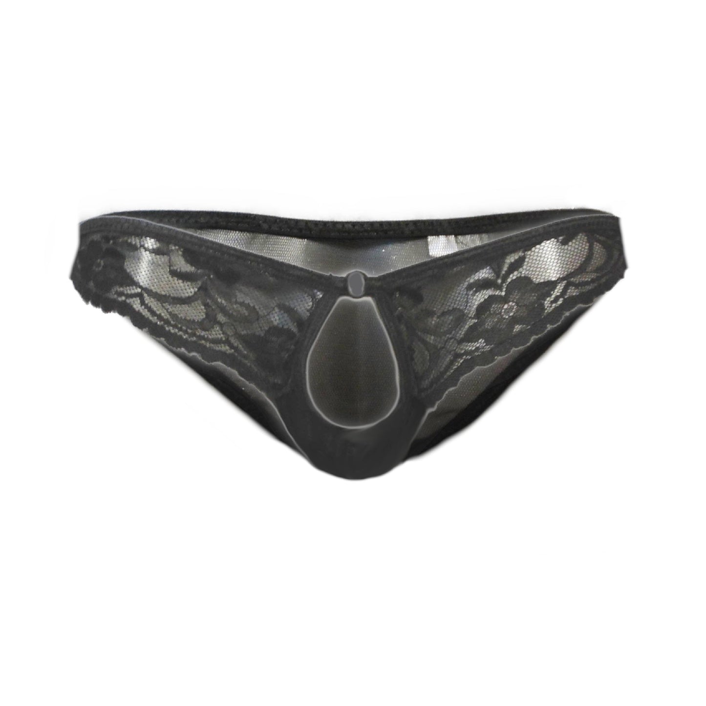 Slip mit Spitze - Thong Menstring