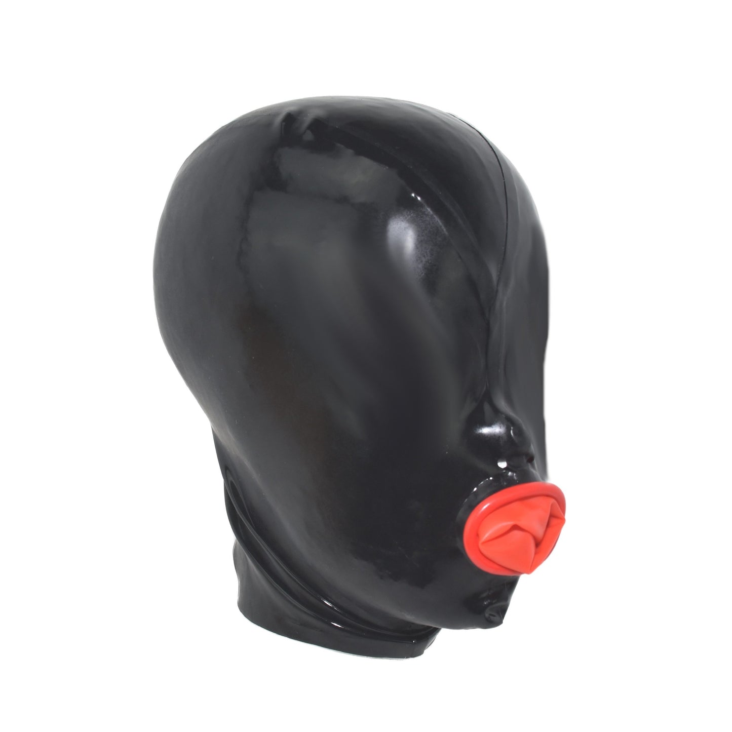Latex Maske Mundcondom Schwarz 0,4 mm