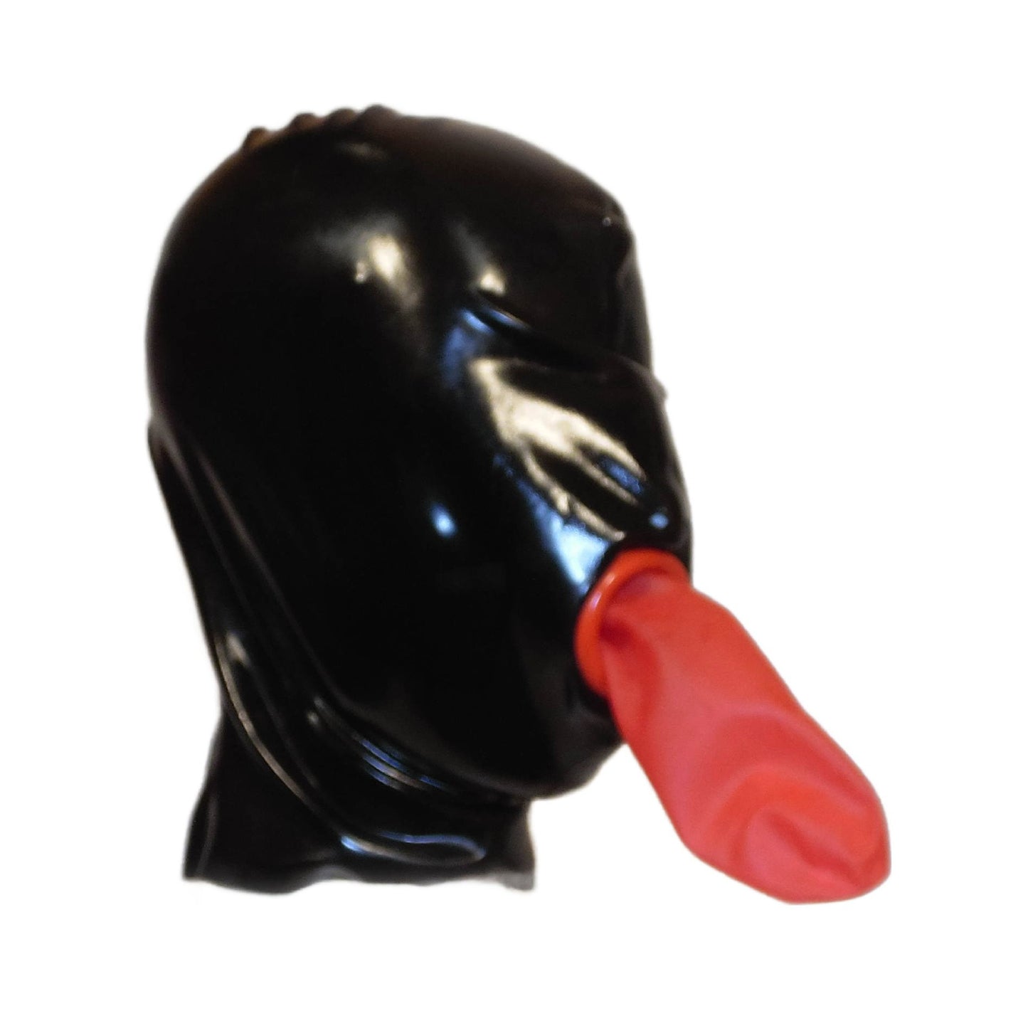 Latex Maske Mundcondom Schwarz 0,4 mm