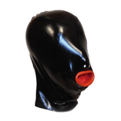 Latex Maske Mundcondom Schwarz 0,4 mm