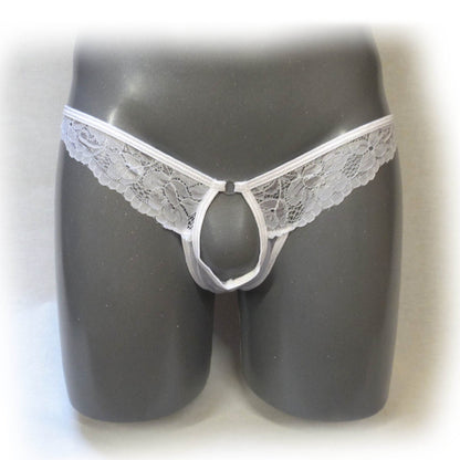 Slip mit Spitze - Thong Menstring