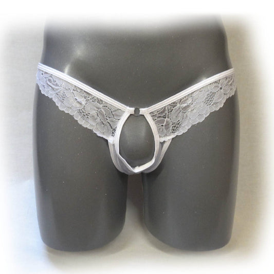 Slip mit Spitze - Thong Menstring